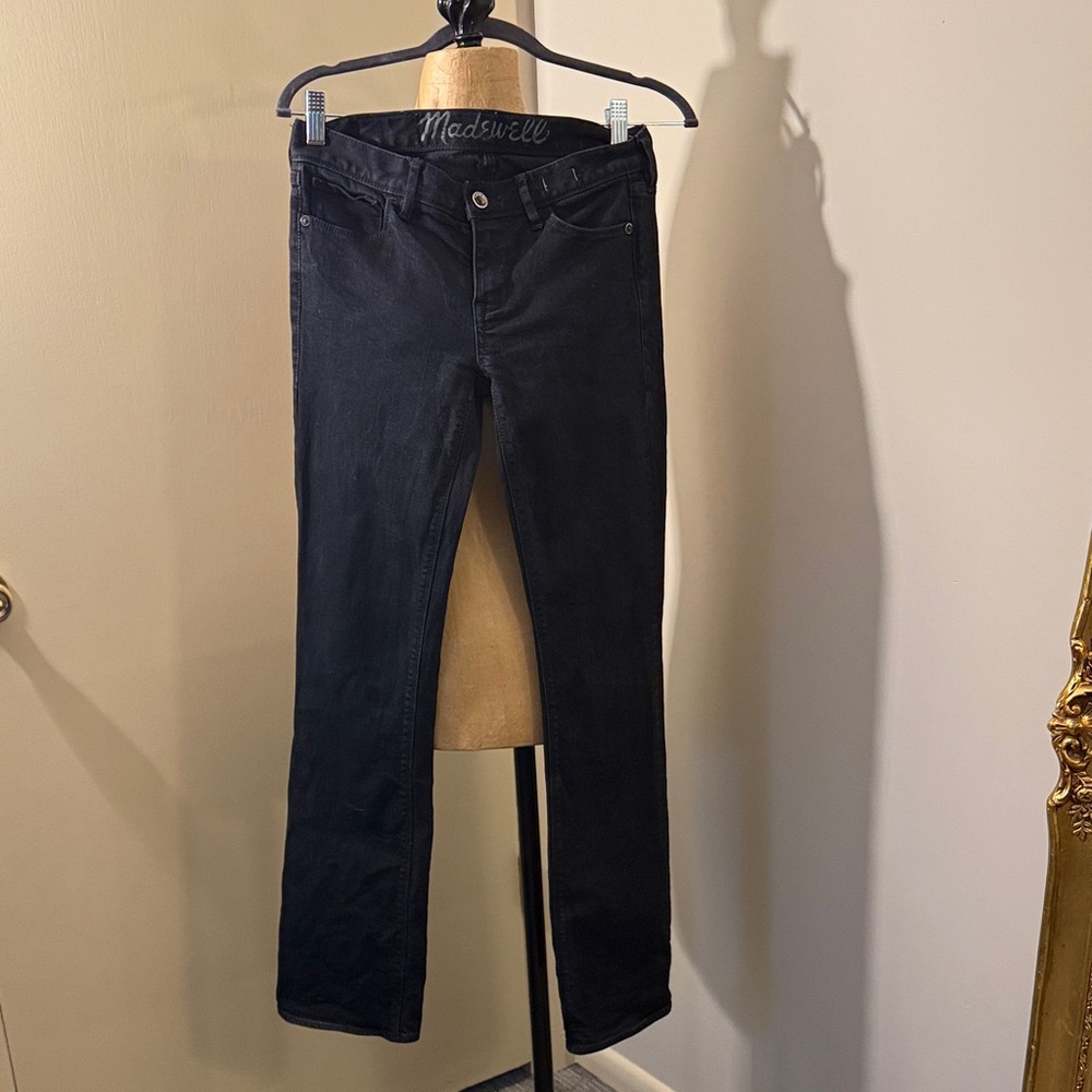 Madewell Midnight Black boot, cut Denim Pants
